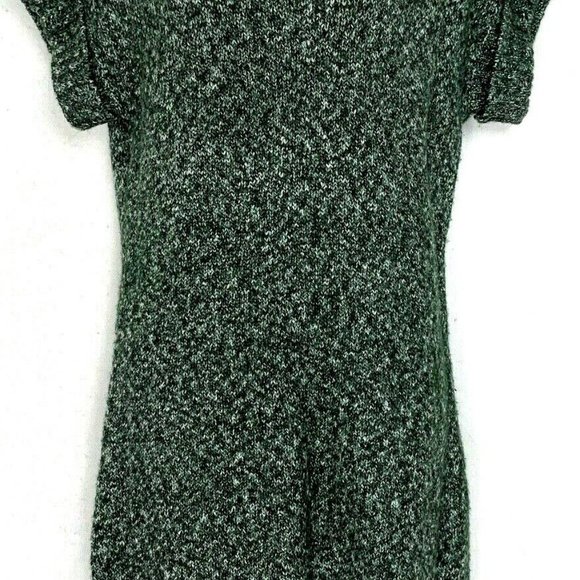 JJ Basics Knit Sweater Dress Short Sleeve Heather Green - Picture 3 of 6